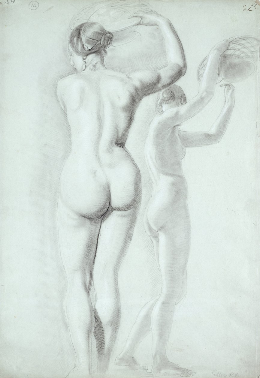 Figurenstudies door William Etty
