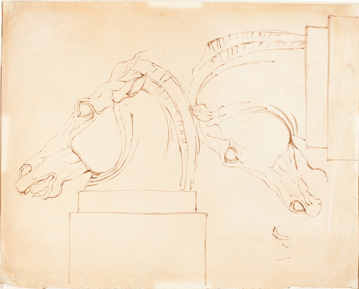 Het Paard van Selene van de Elgin Marbles door William Etty