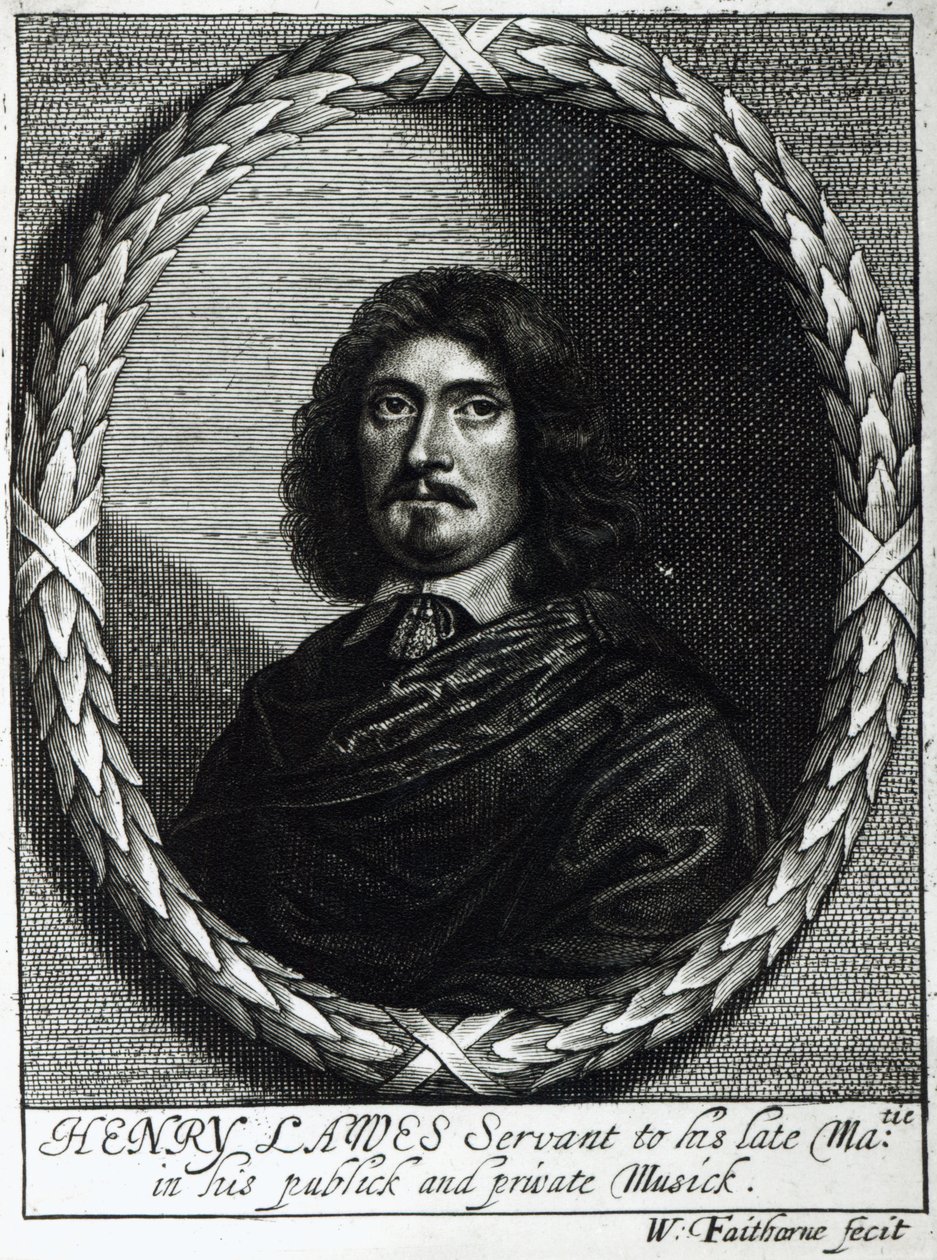 Henry Lawes (1596-1662) door William Faithorne