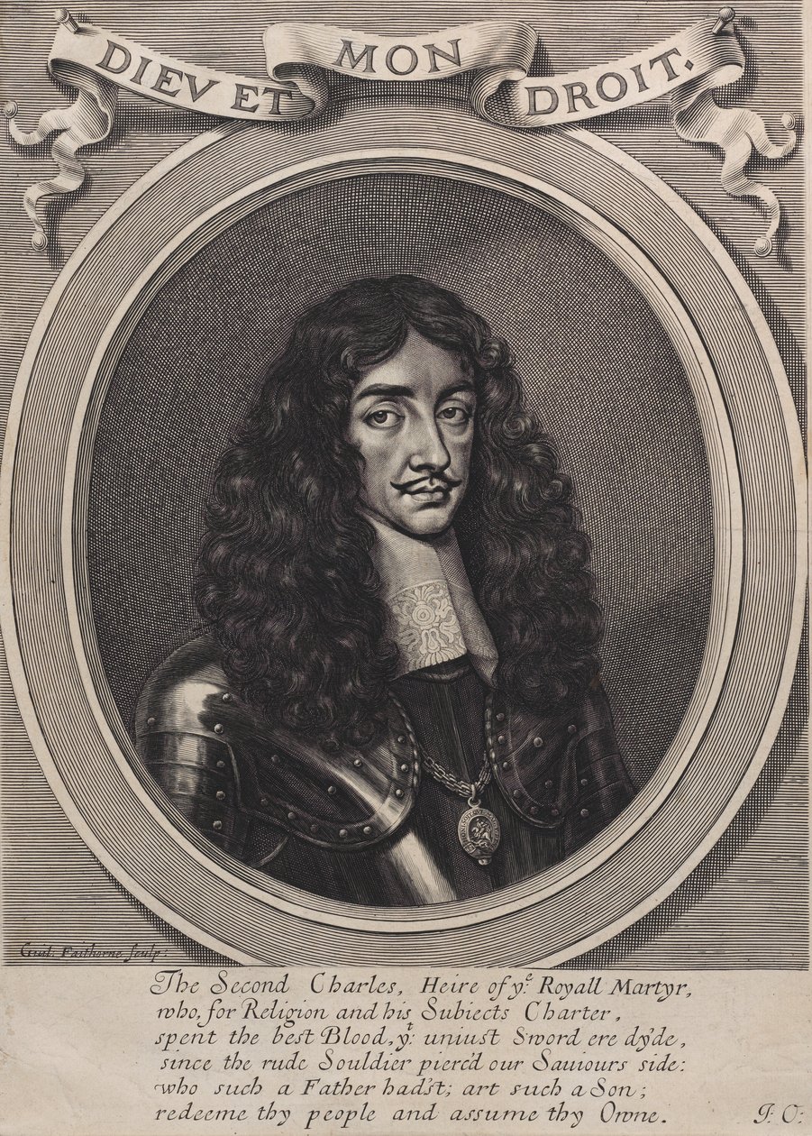 Koning Karel II door William Faithorne