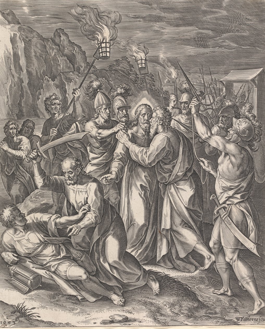 Het verraad van Christus door William Faithorne