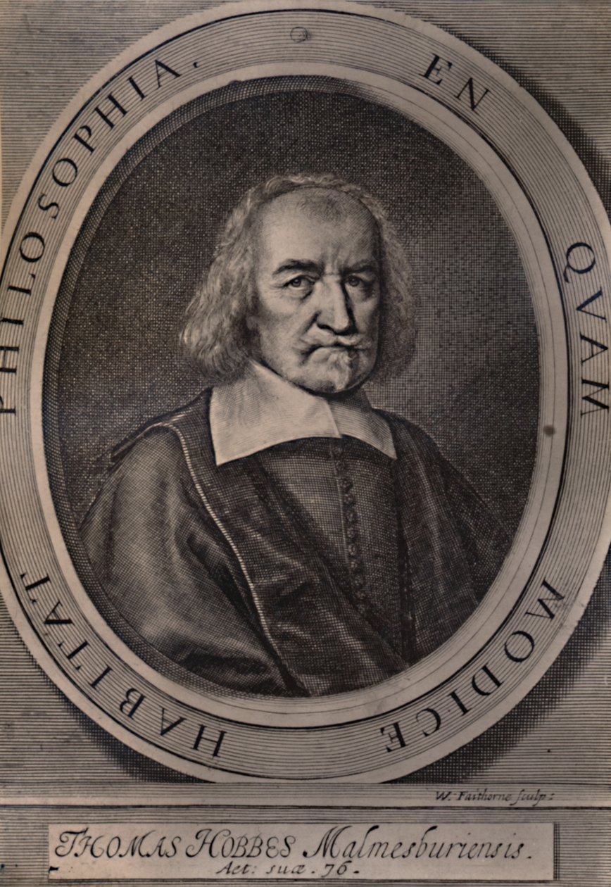 Thomas Hobbes, Engelse filosoof door William Faithorne