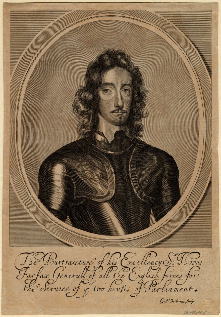 Thomas Fairfax, 3e Lord Fairfax van Cameron door William Faithorne the Elder