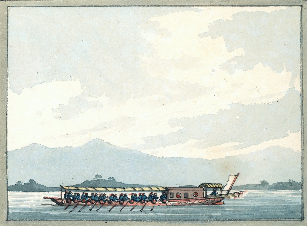 Chinese oorlogsschip door William Ffarington