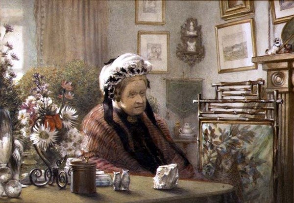 Miss Susan Beever bij de Thwaite door William Gersham Collingwood