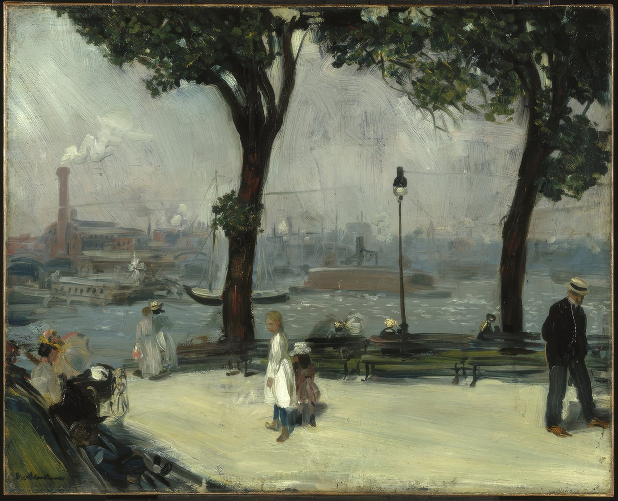 East River Park door William Glackens