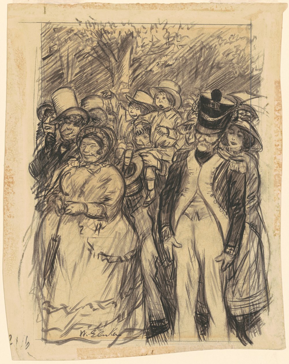 Papa, draag me—neem me in je armen door William Glackens