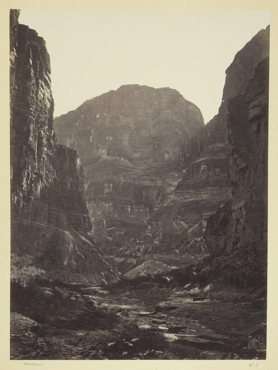 Cañon van Kanab Wash, Colorado River, Zuidwaarts, 1872 door William H. Bell