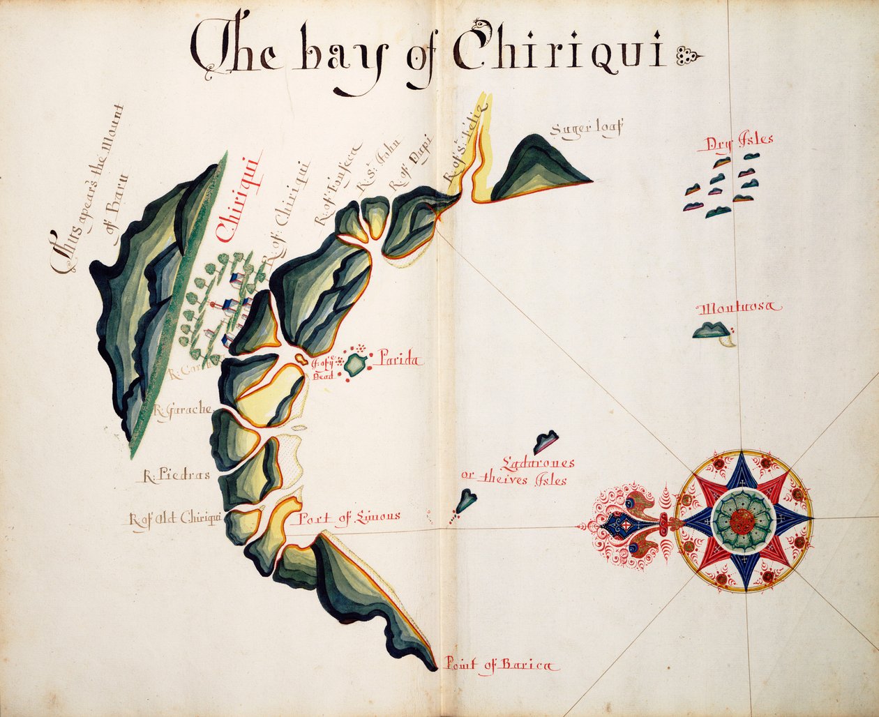 De baai van Chiriqui door William Hack