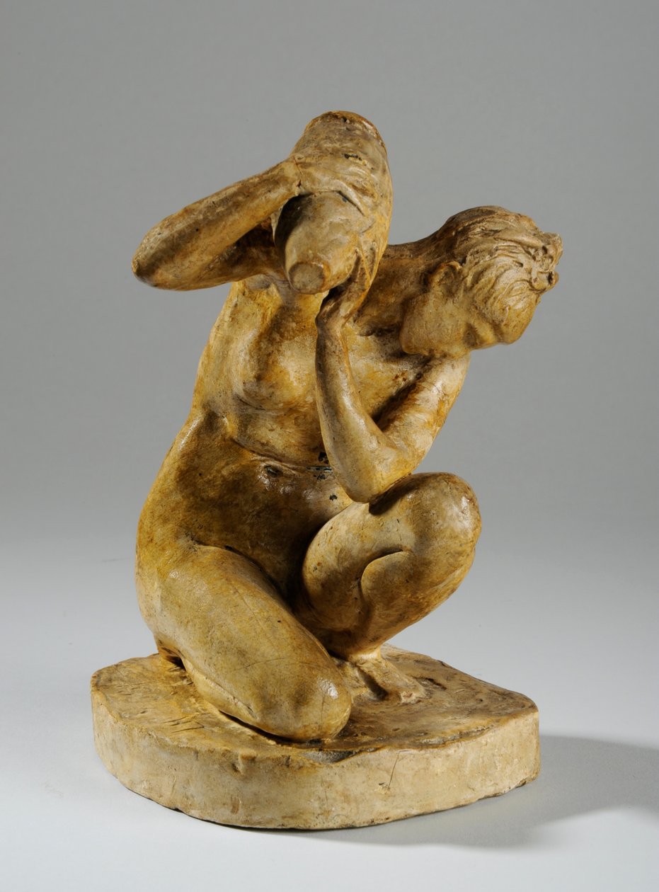 Maquette voor een Beeldje van een Vrouw die zich Wast door William Hamo Thornycroft