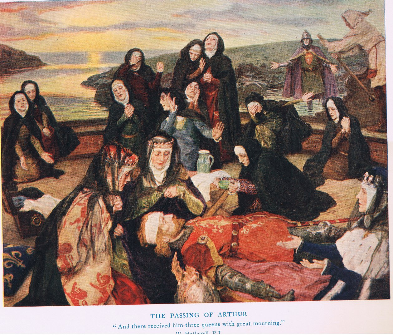 De Dood van Arthur, illustratie uit 