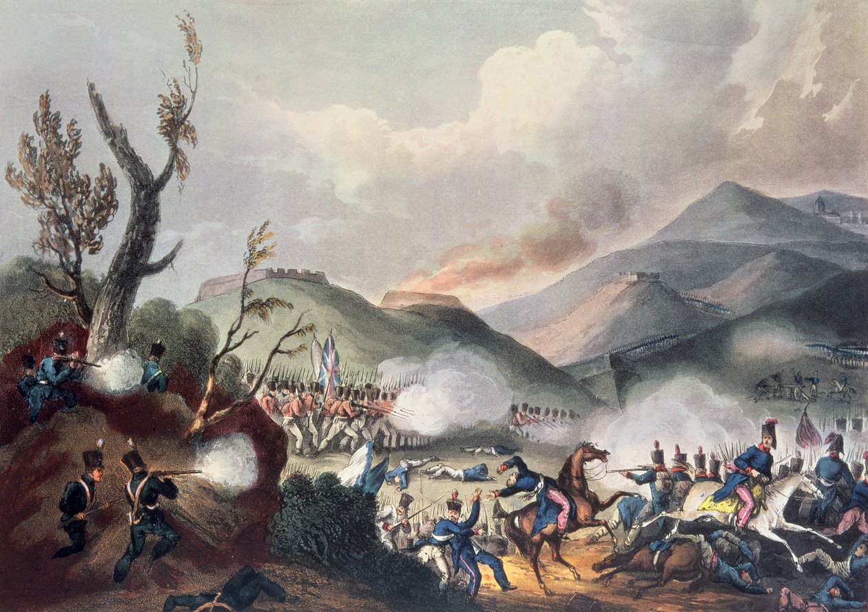 Slag bij Busaco, 27 september 1810, gegraveerd door Thomas Sutherland (b.c. 1785) door William Heath