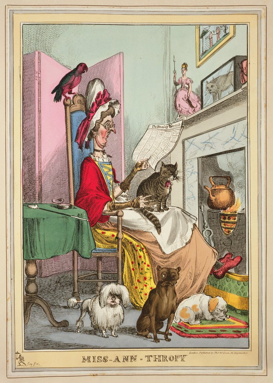 Miss-Ann-Thropy, gepubliceerd door Thomas McLean, Londen door William Heath