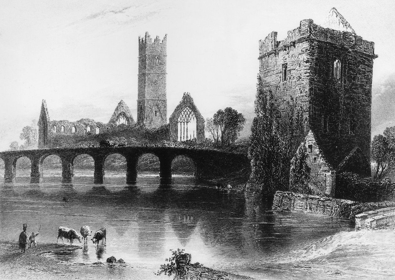 Engels Landschap Salon van 1843 naar schilderij van W.H. Bartlett gravure door J. Cousen door William Henry (after) Bartlett