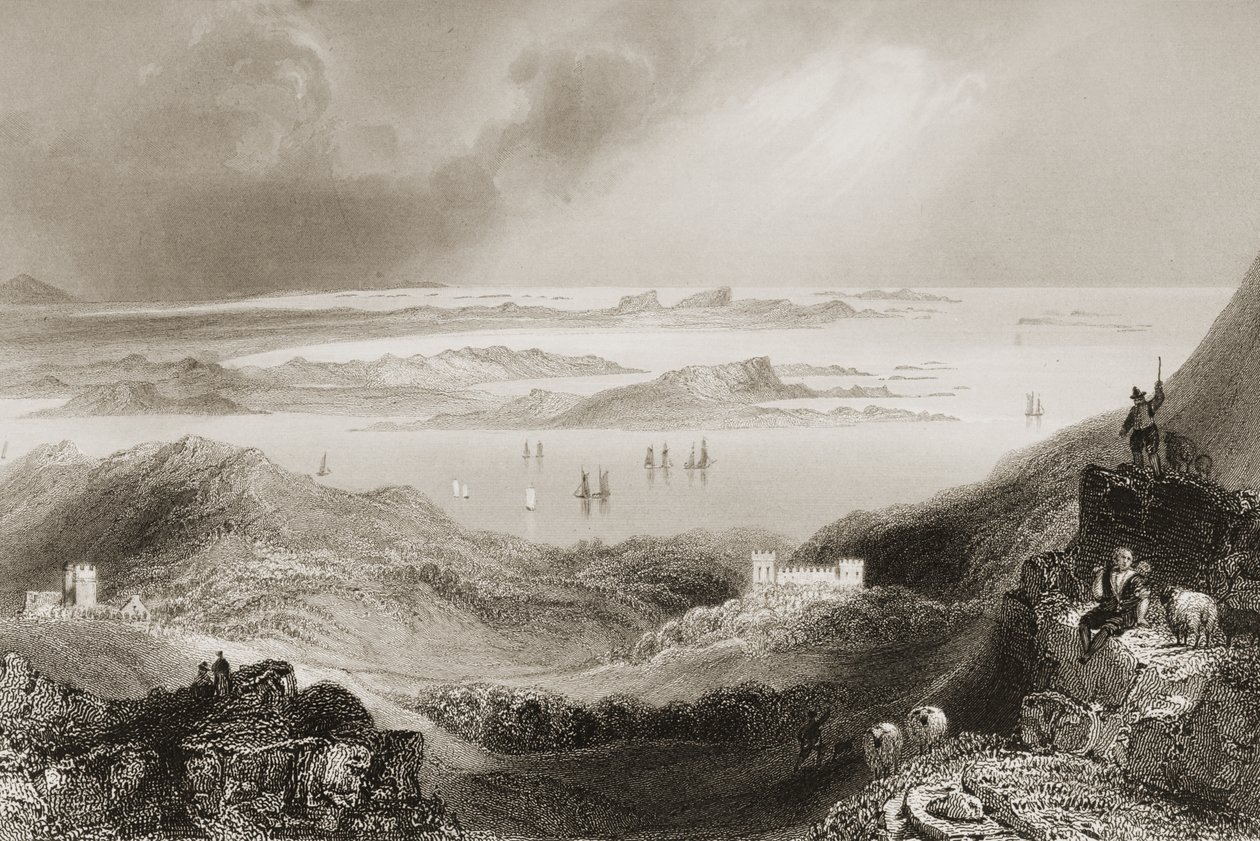 Clifden Castle, Connemara, County Galway, uit 
