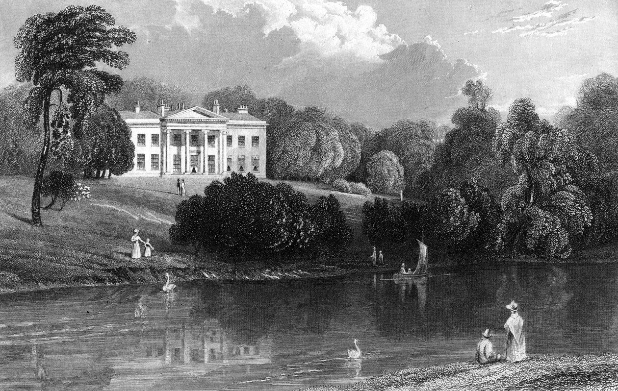 Debden Hall, Essex, 1833 door William Henry Bartlett