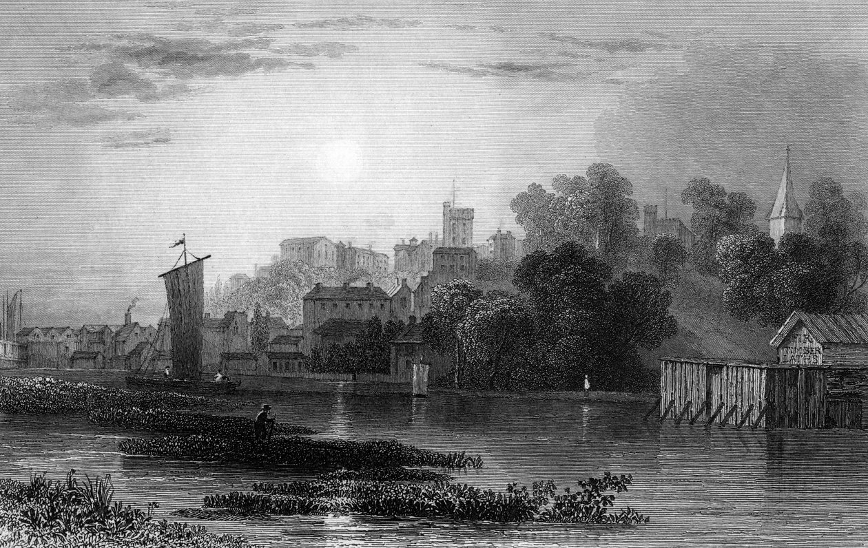 Maldon, Essex, gegraveerd door Henry Adlard, 1831 door William Henry Bartlett
