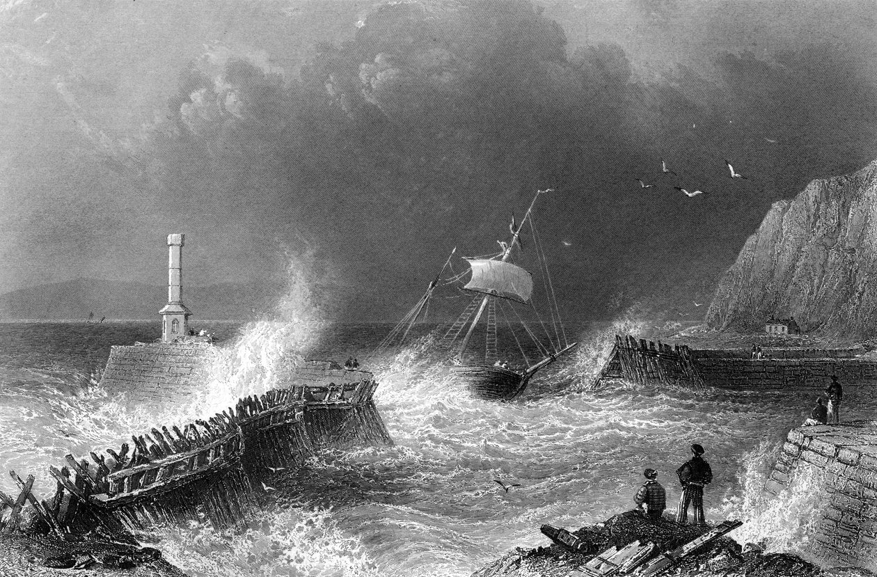 Mary-Port Pier door William Henry Bartlett
