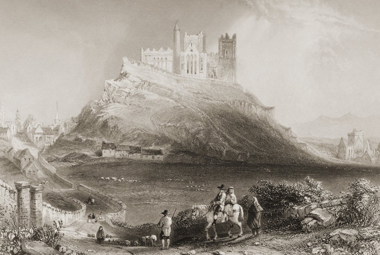 De rots van Cashel, County Tipperary, Ierland. uit 