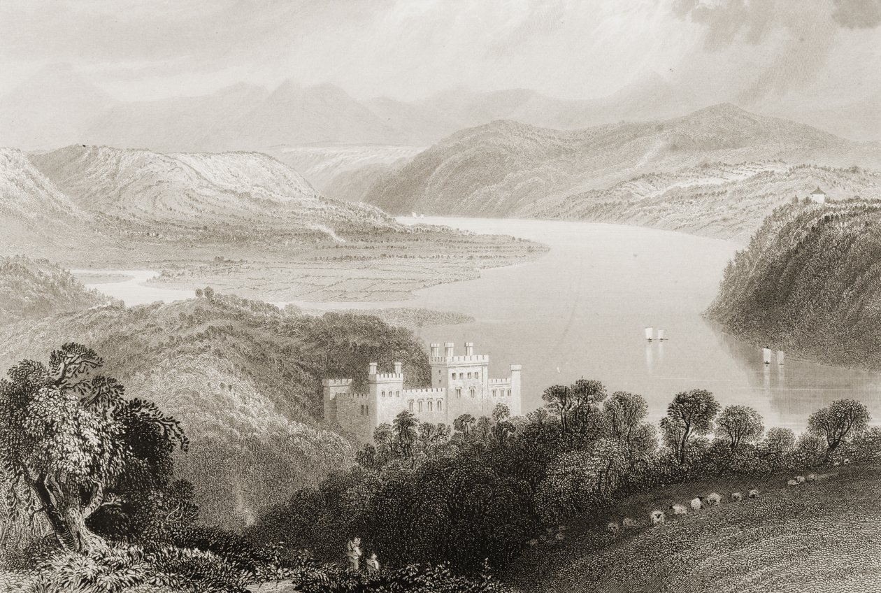 Vallei van de Blackwater tussen Youghal (County Cork) en Lismore (County Waterford), Ierland, uit 