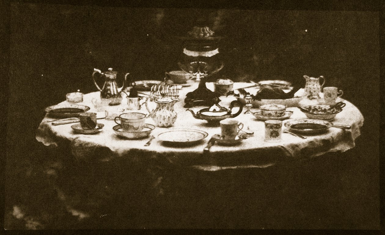 Een elegant gedekte tafel, c.1841 door William Henry Fox Talbot