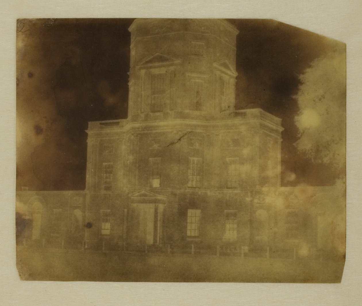 Basis van Radcliffe Bibliotheek, Oxford door William Henry Fox Talbot