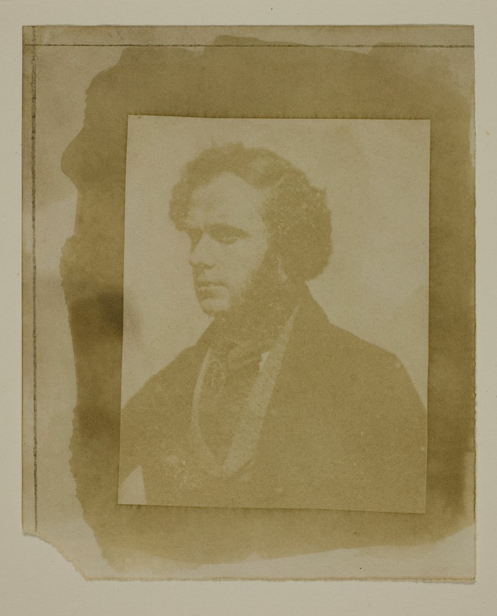Portret van Henneman in profiel door William Henry Fox Talbot