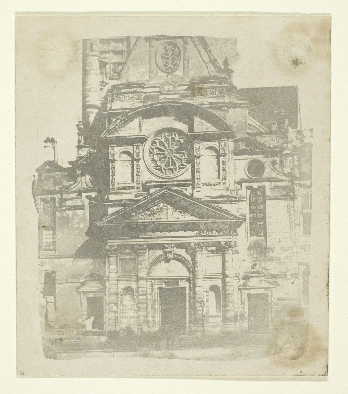 St. Etienne du Mont, gevel door William Henry Fox Talbot