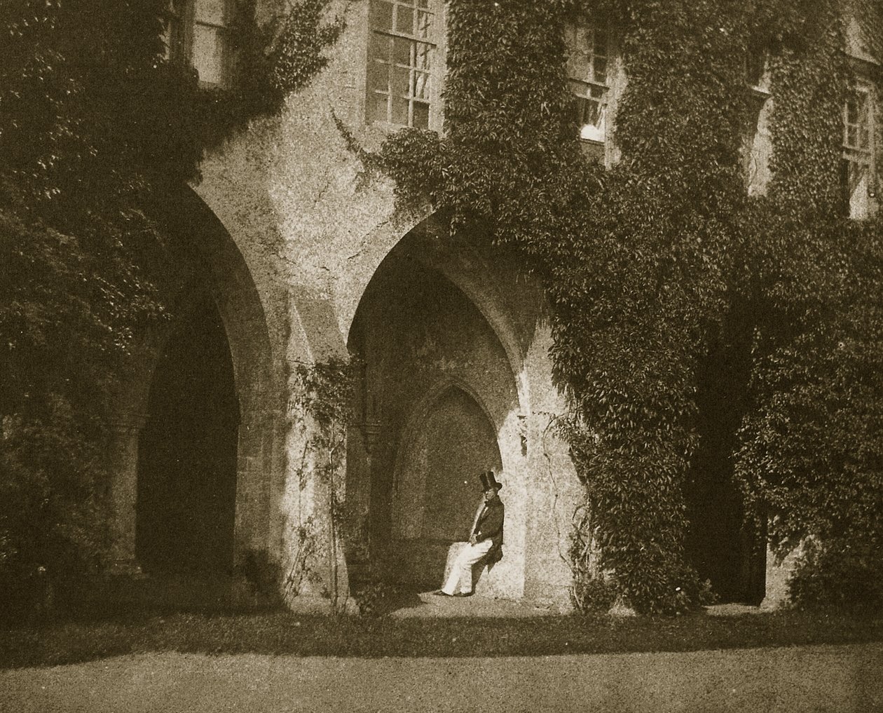 De oude vestry, september 1845 door William Henry Fox Talbot