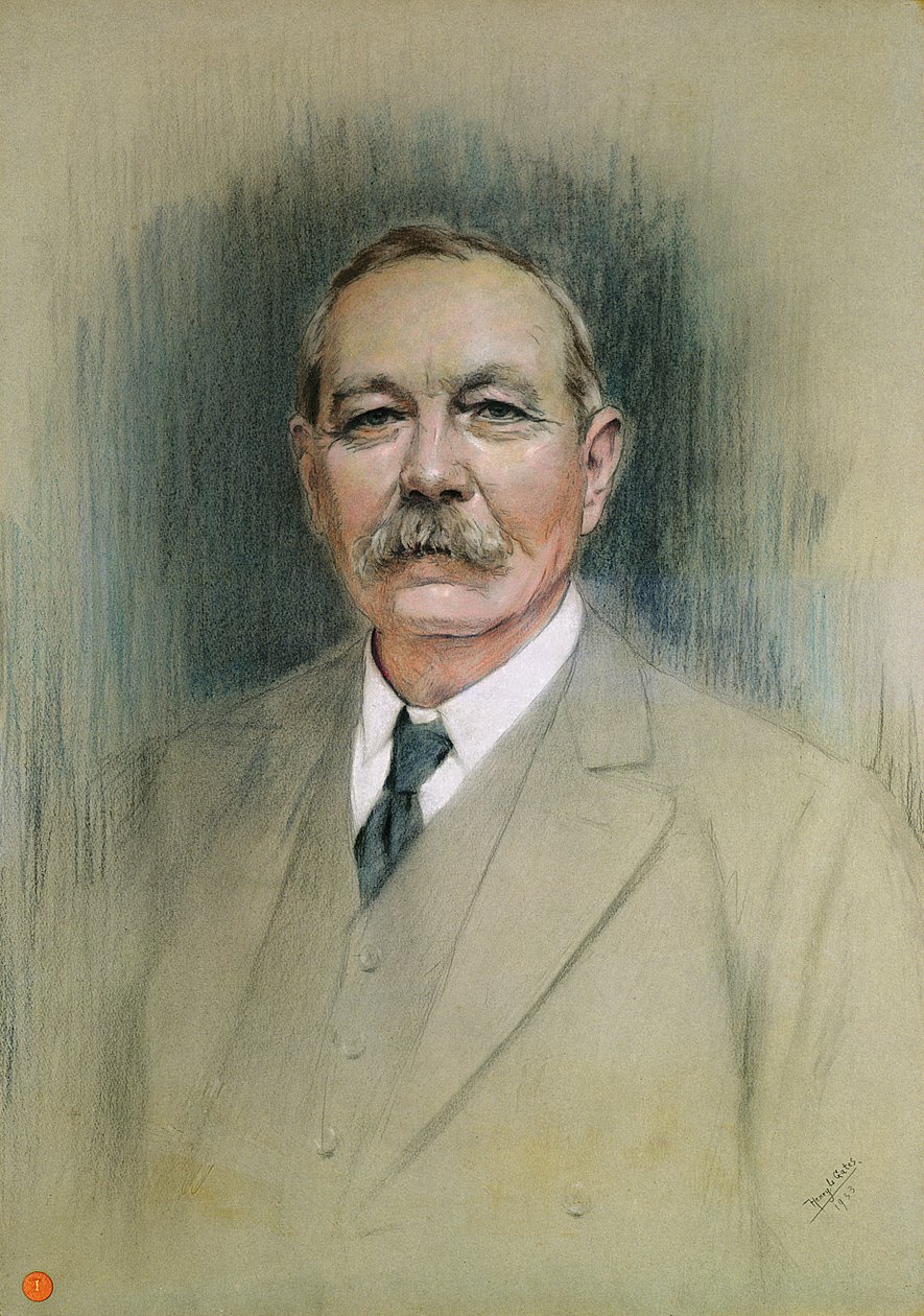 Portret van Sir Arthur Conan Doyle door William Henry Gates