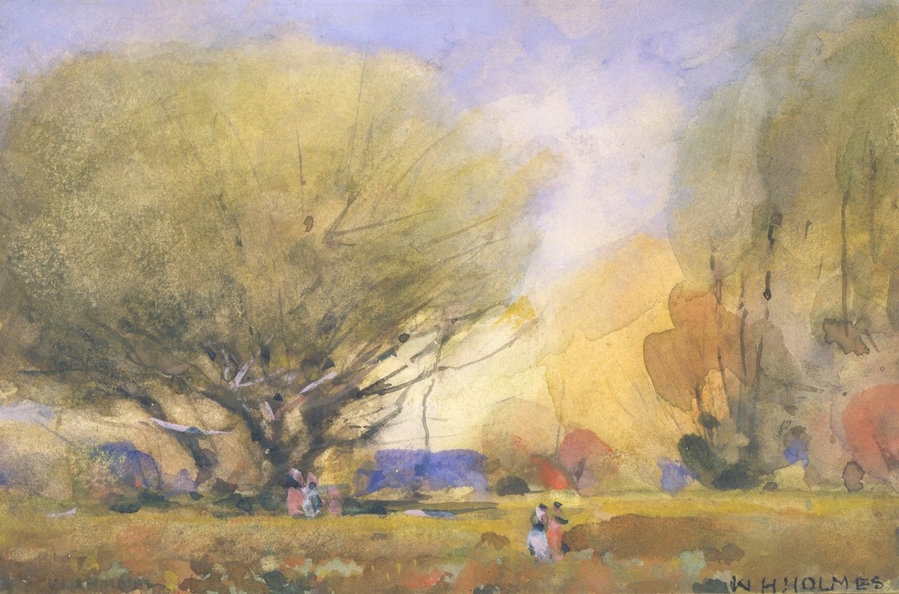 Zomers Tafereel, ca. 1920 door William Henry Holmes