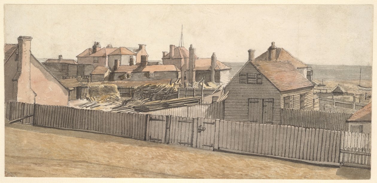 Vissershuisjes in Hastings door William Henry Hunt
