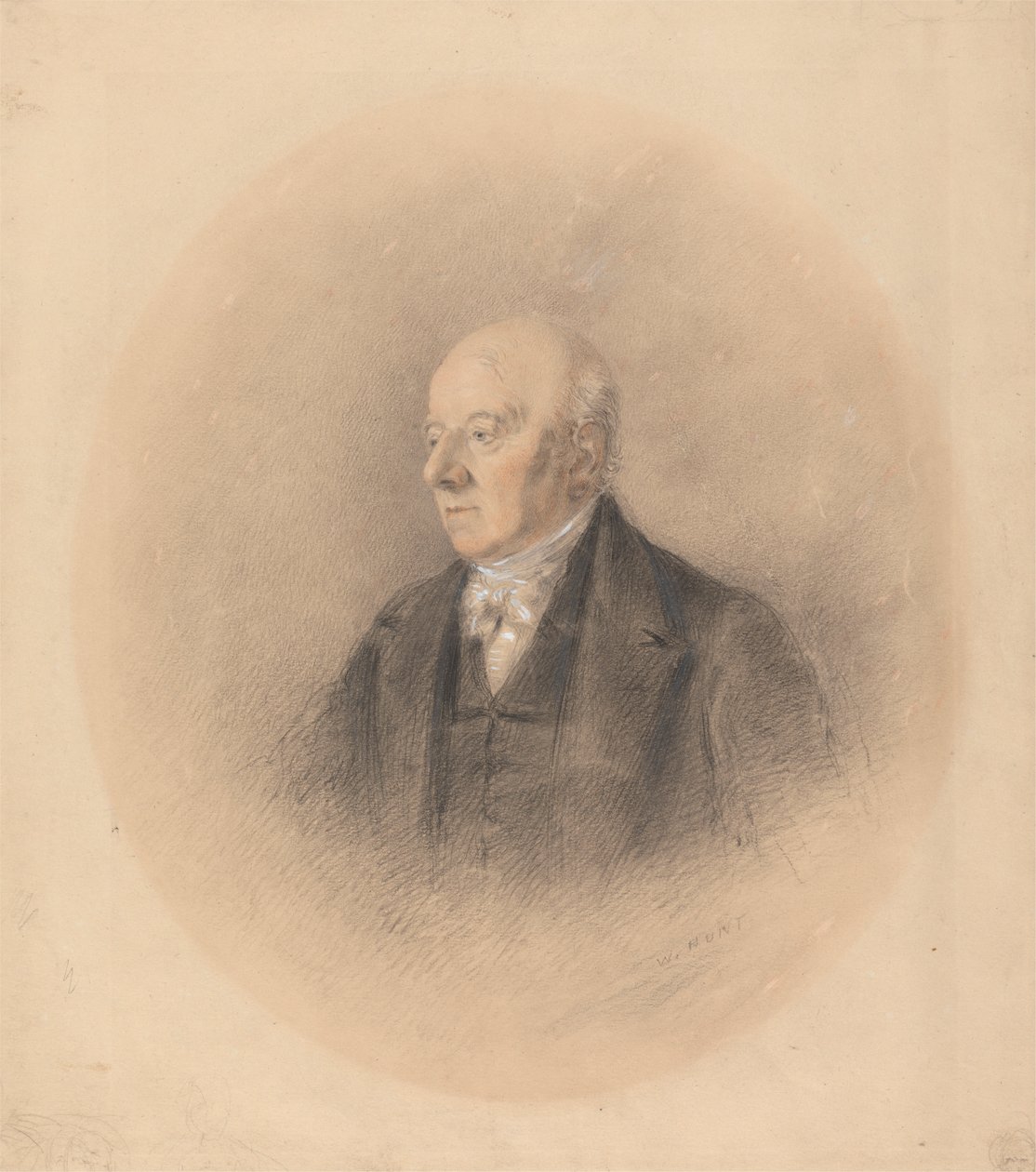 Portret van een heer door William Henry Hunt