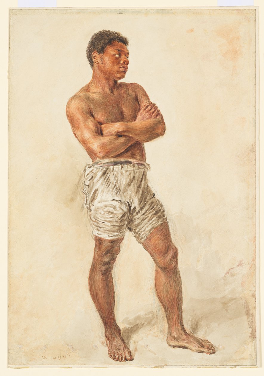 Studie van een jong model door William Henry Hunt