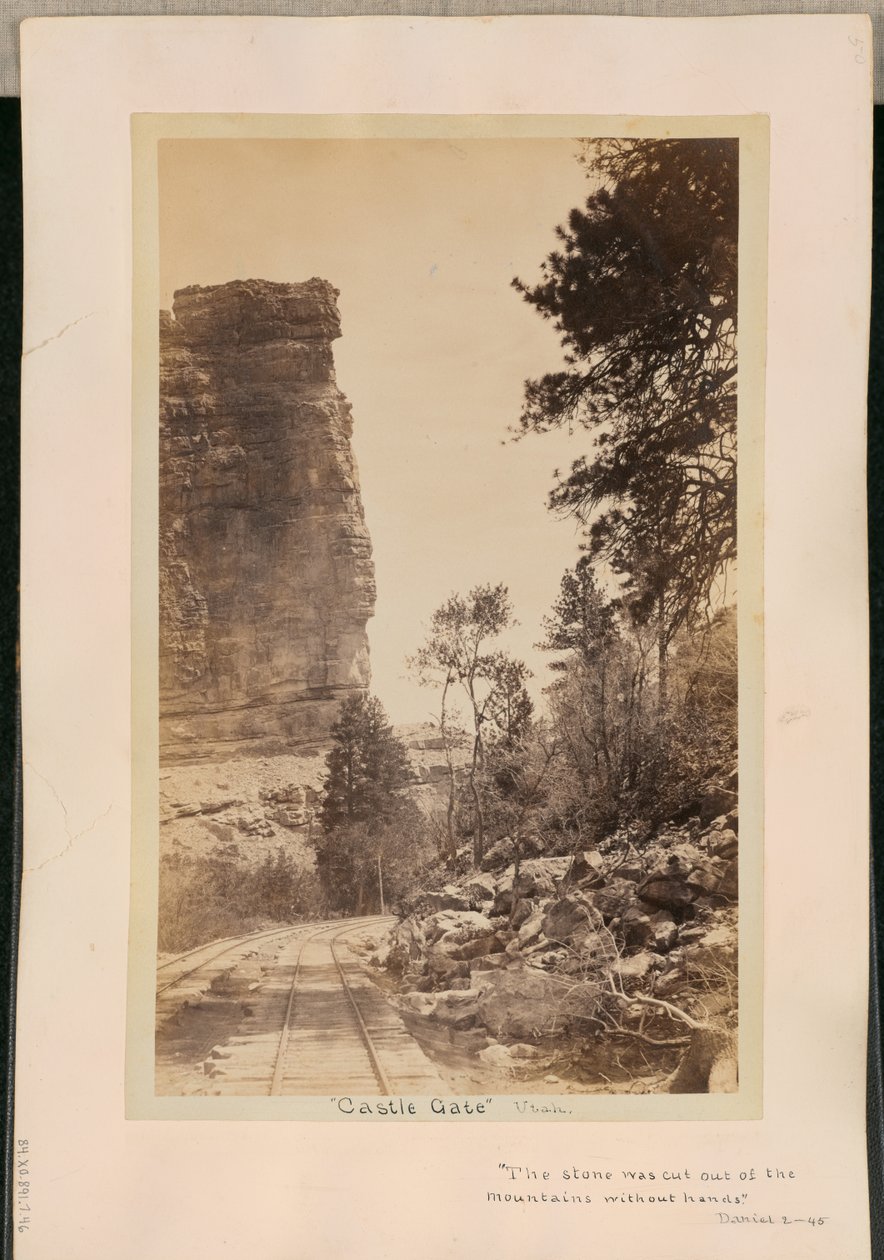 "Castle Gate." Utah door William Henry Jackson