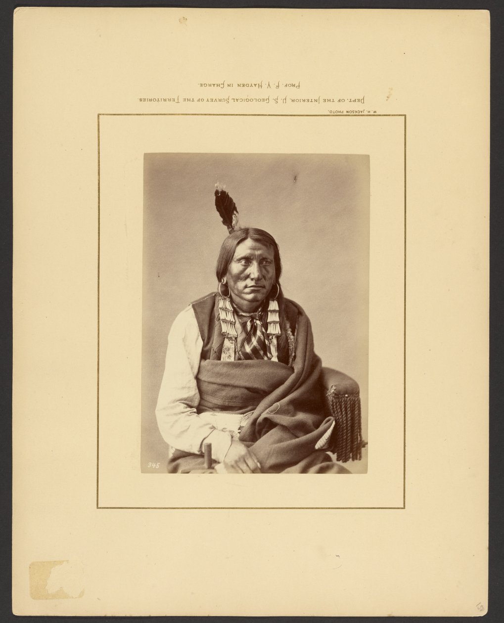 [Charge on the Hauk - (Brulé Dakota)]. door William Henry Jackson