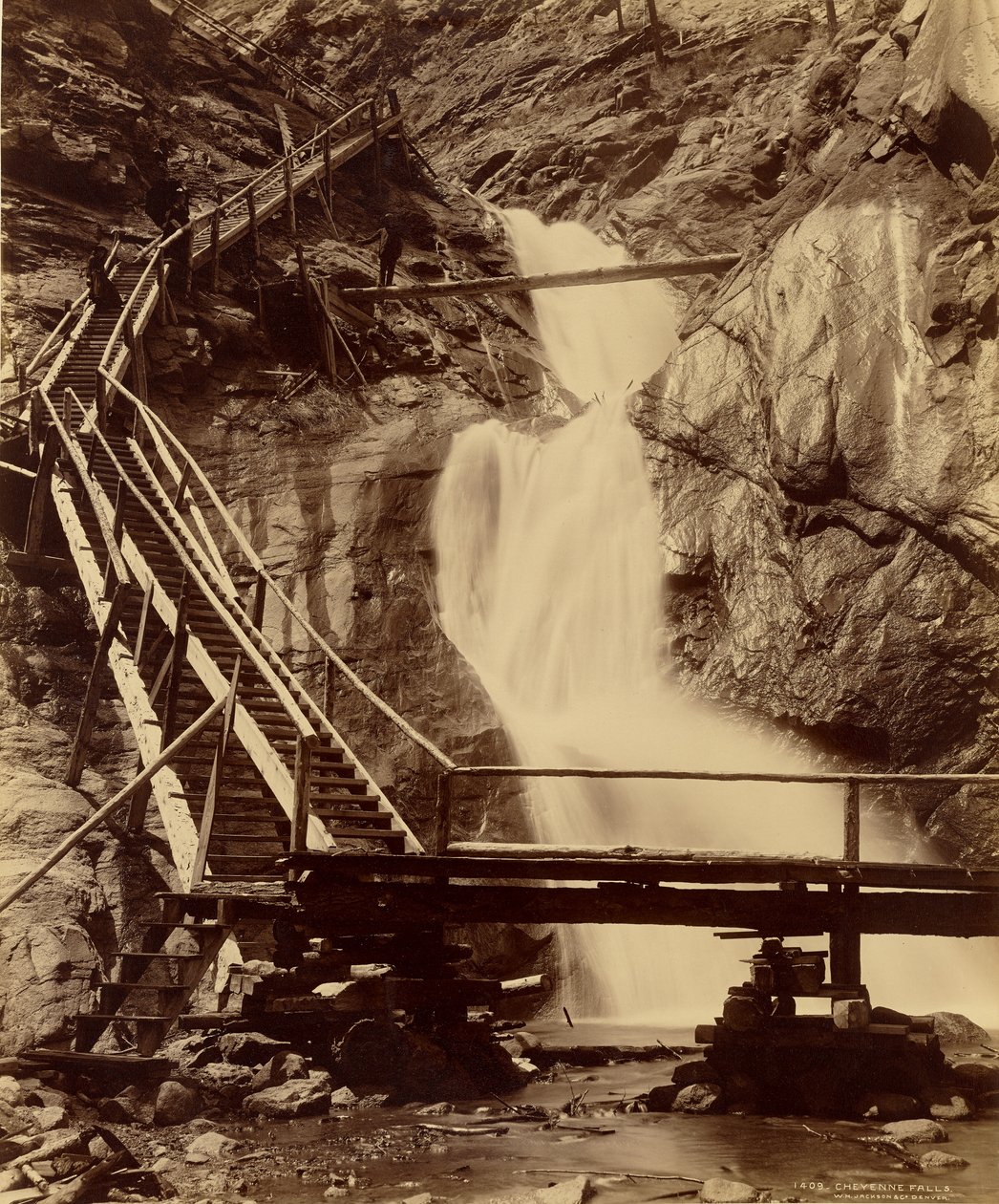 Cheyenne Falls door William Henry Jackson