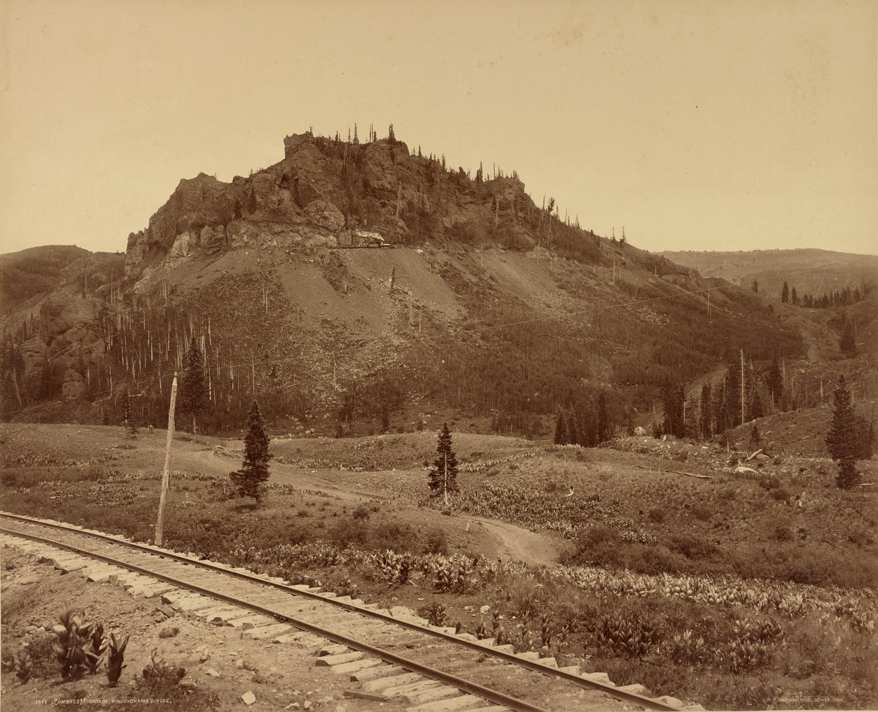 Cumbres Mountain, Pinos-Chama-waterscheiding door William Henry Jackson