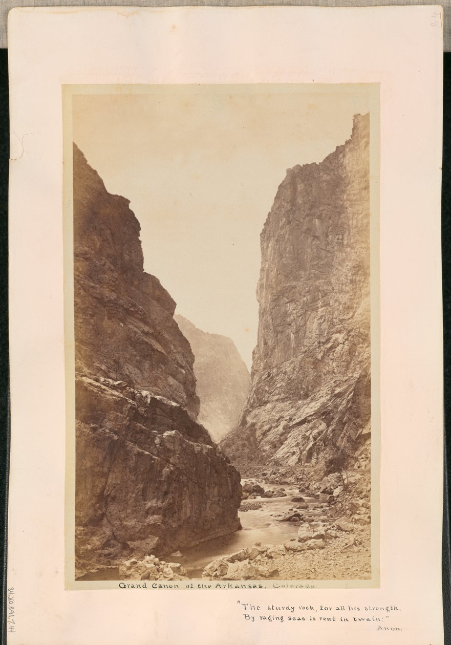 Grand Canyon van de Arkansas. Colorado door William Henry Jackson