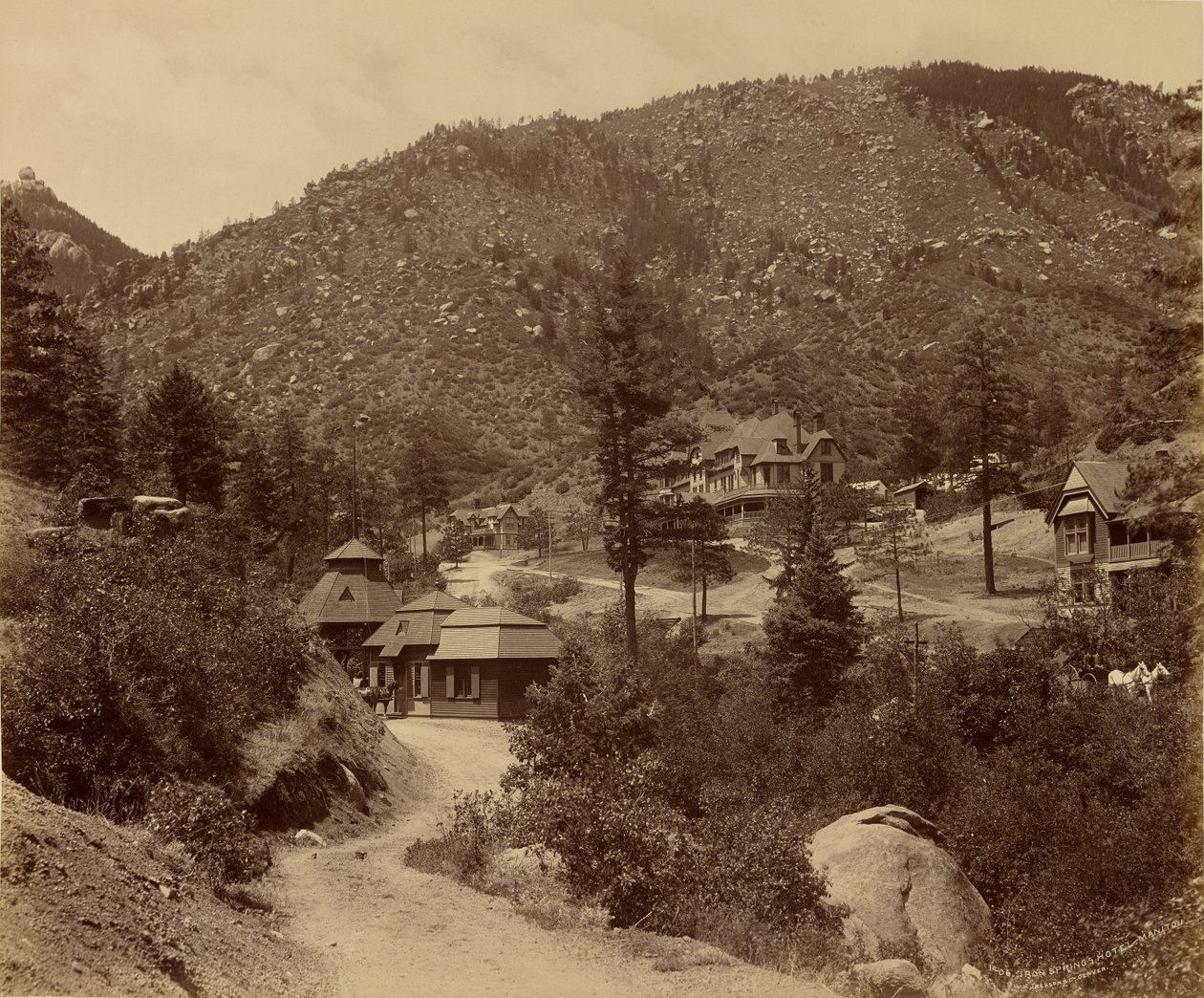 Hotel Iron Springs, Manitou door William Henry Jackson