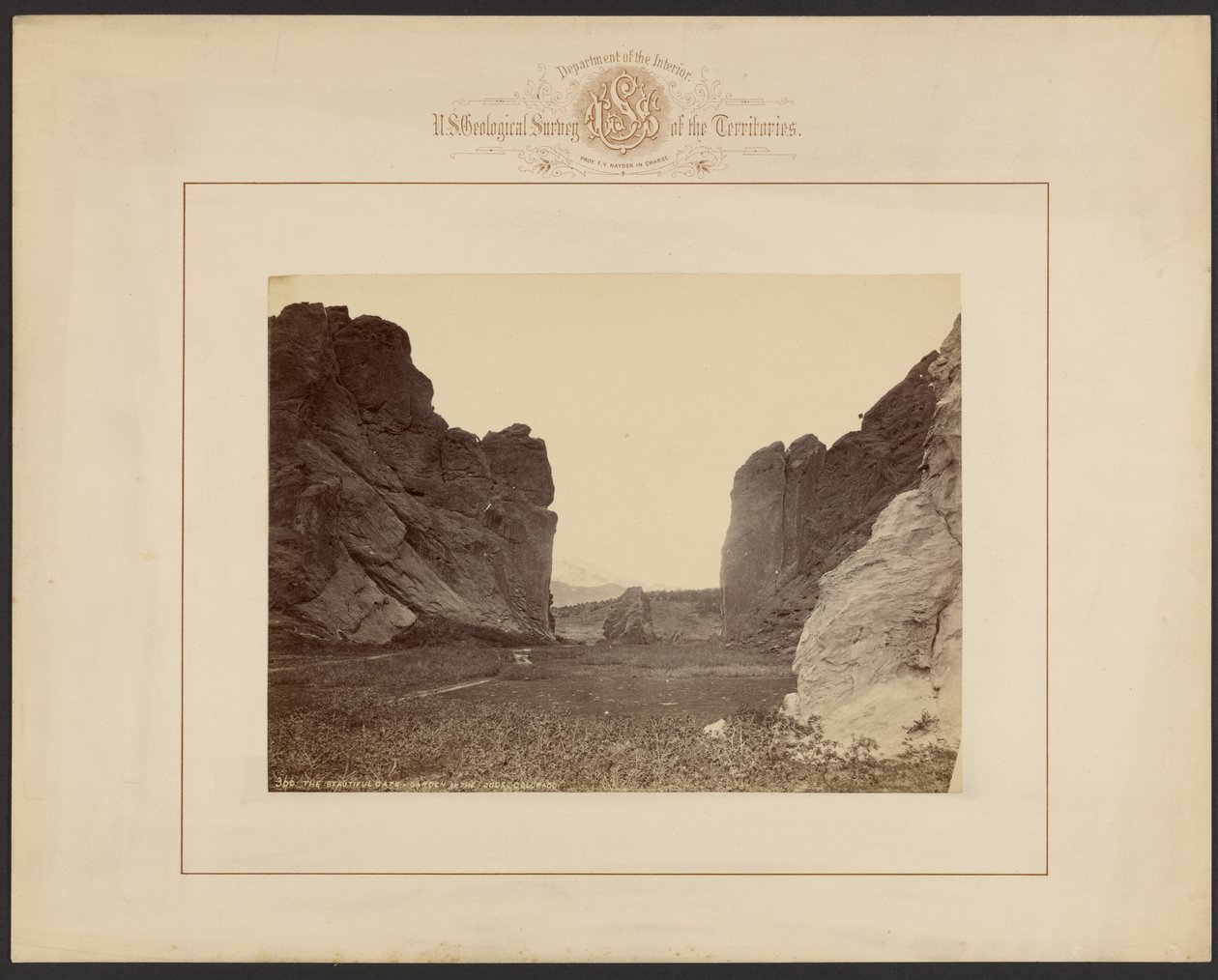De prachtige poort -- Tuin der Goden, Colorado door William Henry Jackson