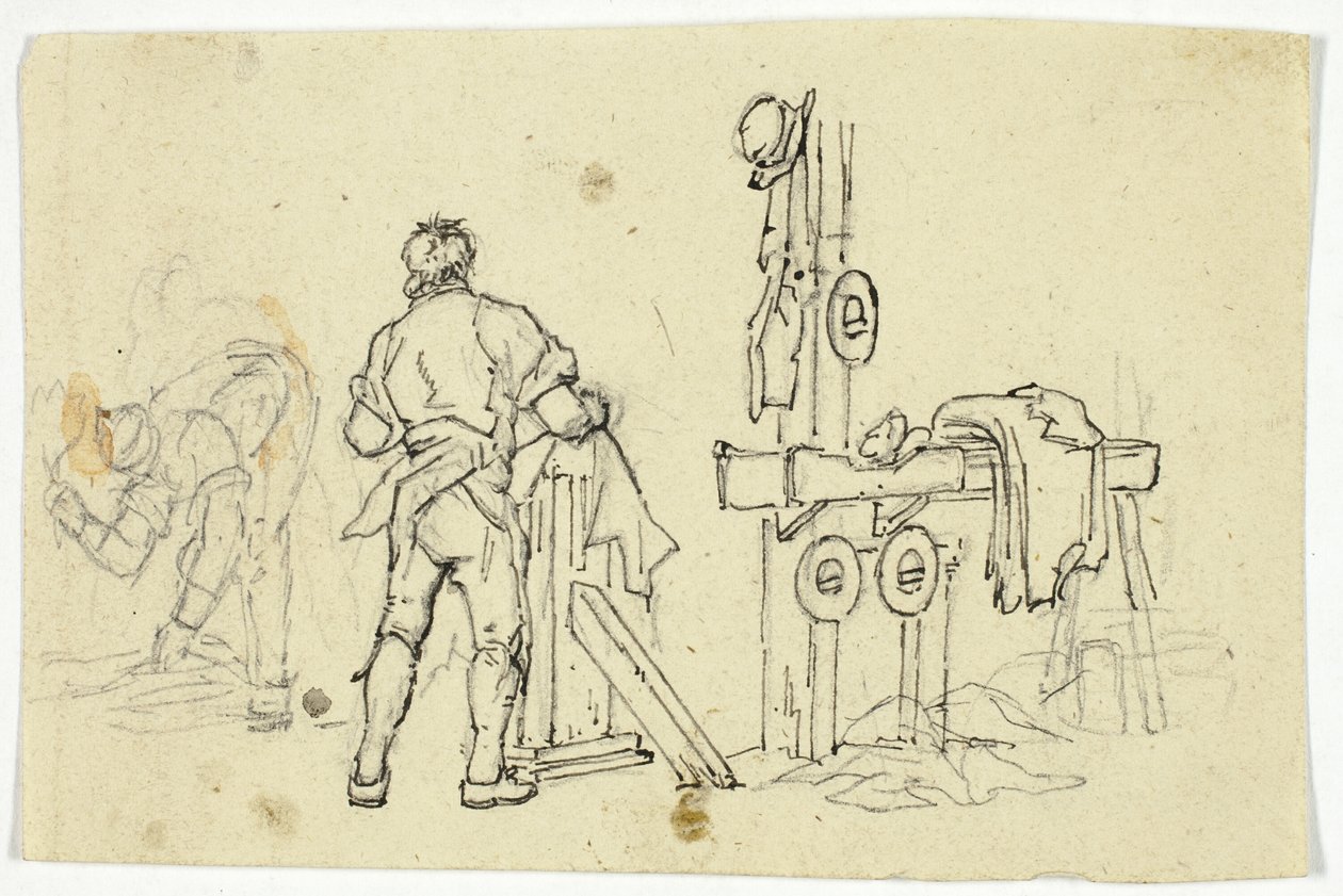 Twee arbeiders door William Henry Pyne