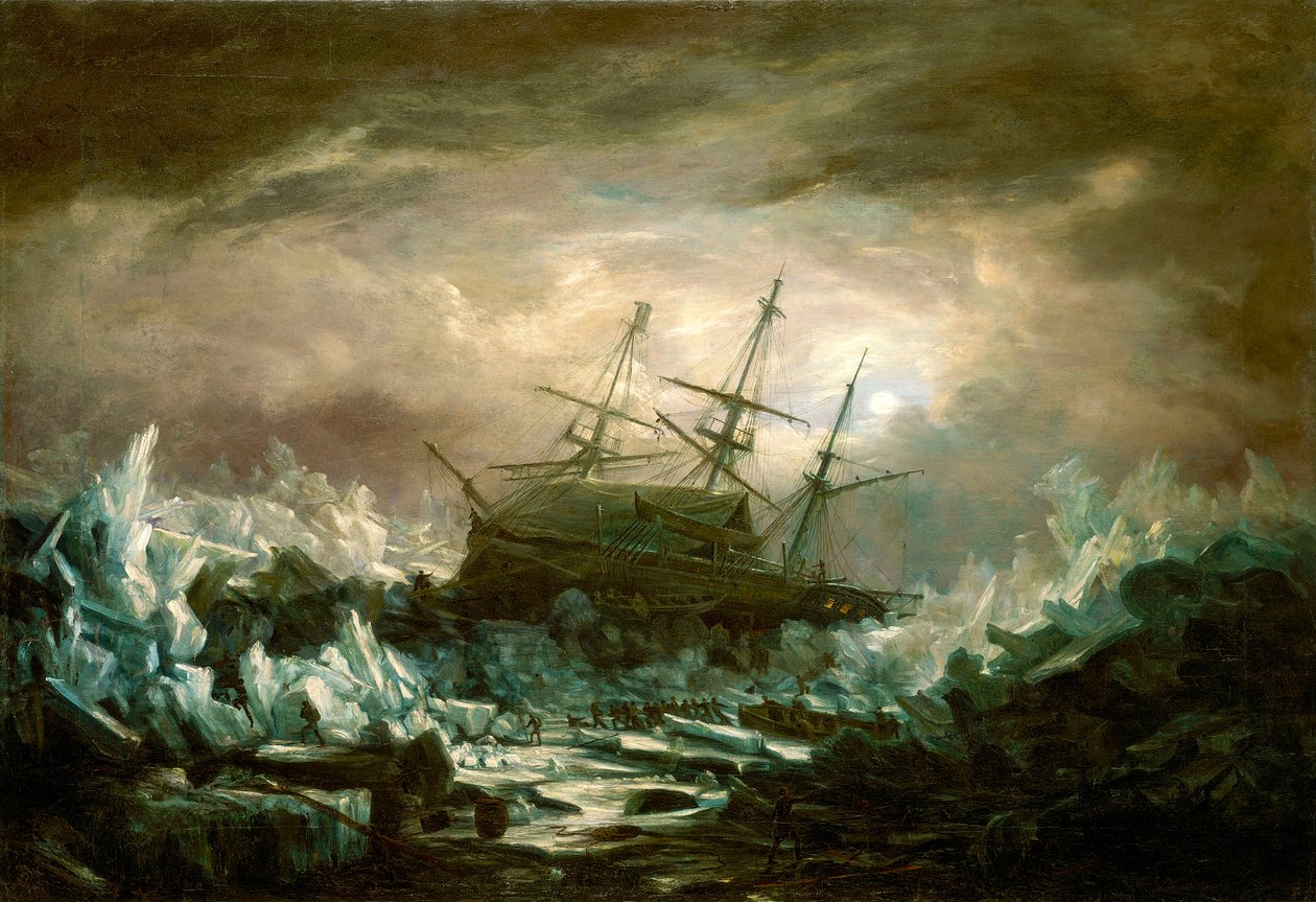 Gevaarlijke positie van HMS 
