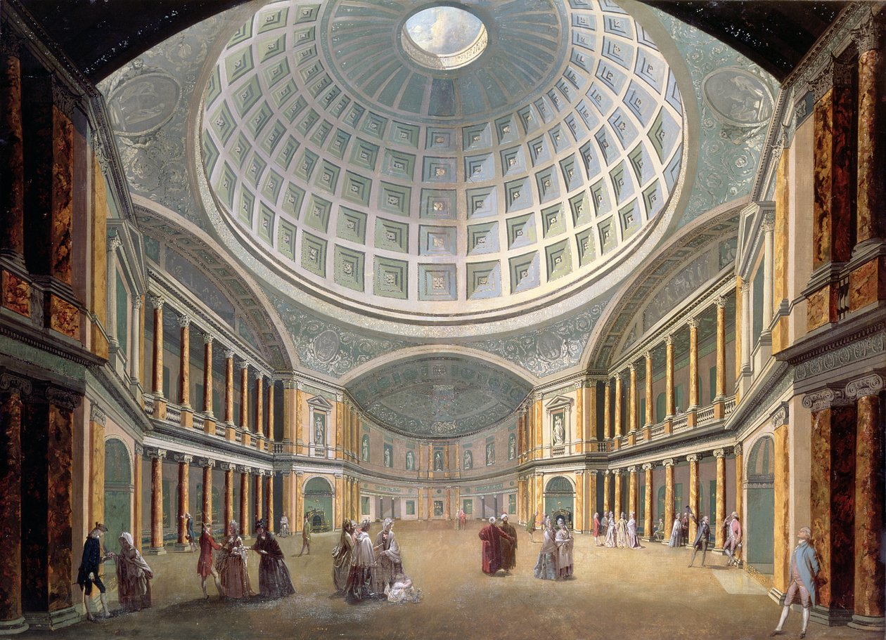 Interieur van het Pantheon, Oxford Road, Londen door William Hodges