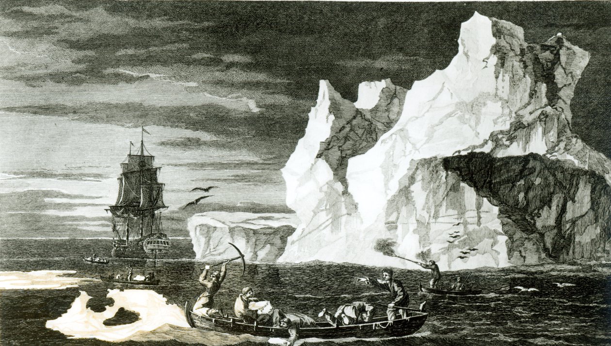De IJs Eilanden op 9 januari 1773, gegraveerd door B. T. Pouney, 31 februari 1777 door William Hodges