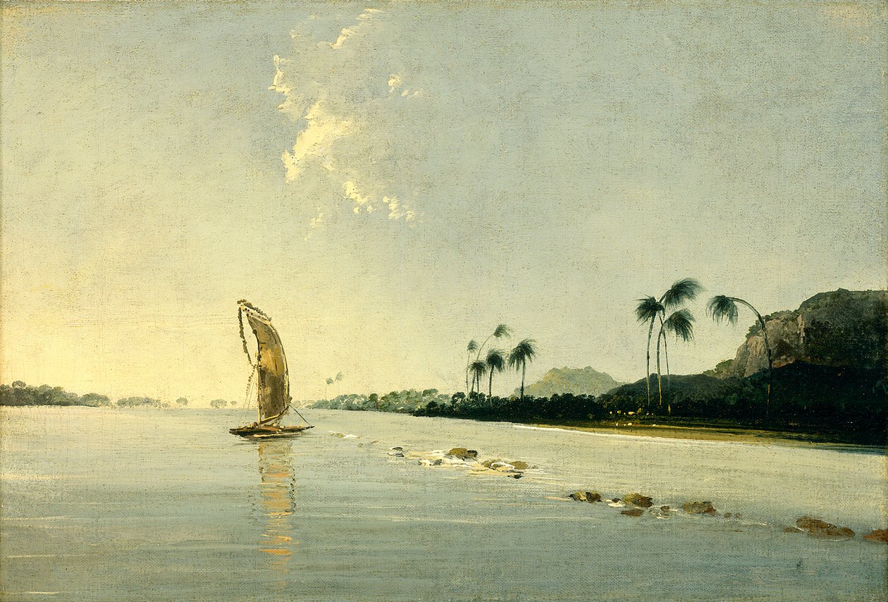 Uitzicht op een deel van het eiland Ulietea [Raiatea] door William Hodges