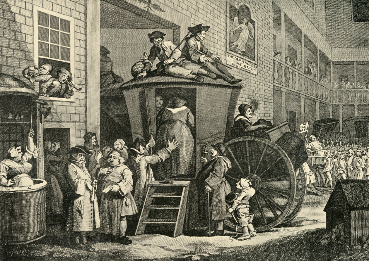 Een herberg op het platteland, 1747, 1925 door William Hogarth