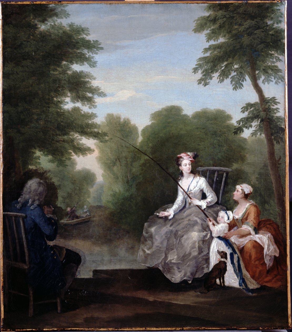 Een visgezelschap door William Hogarth