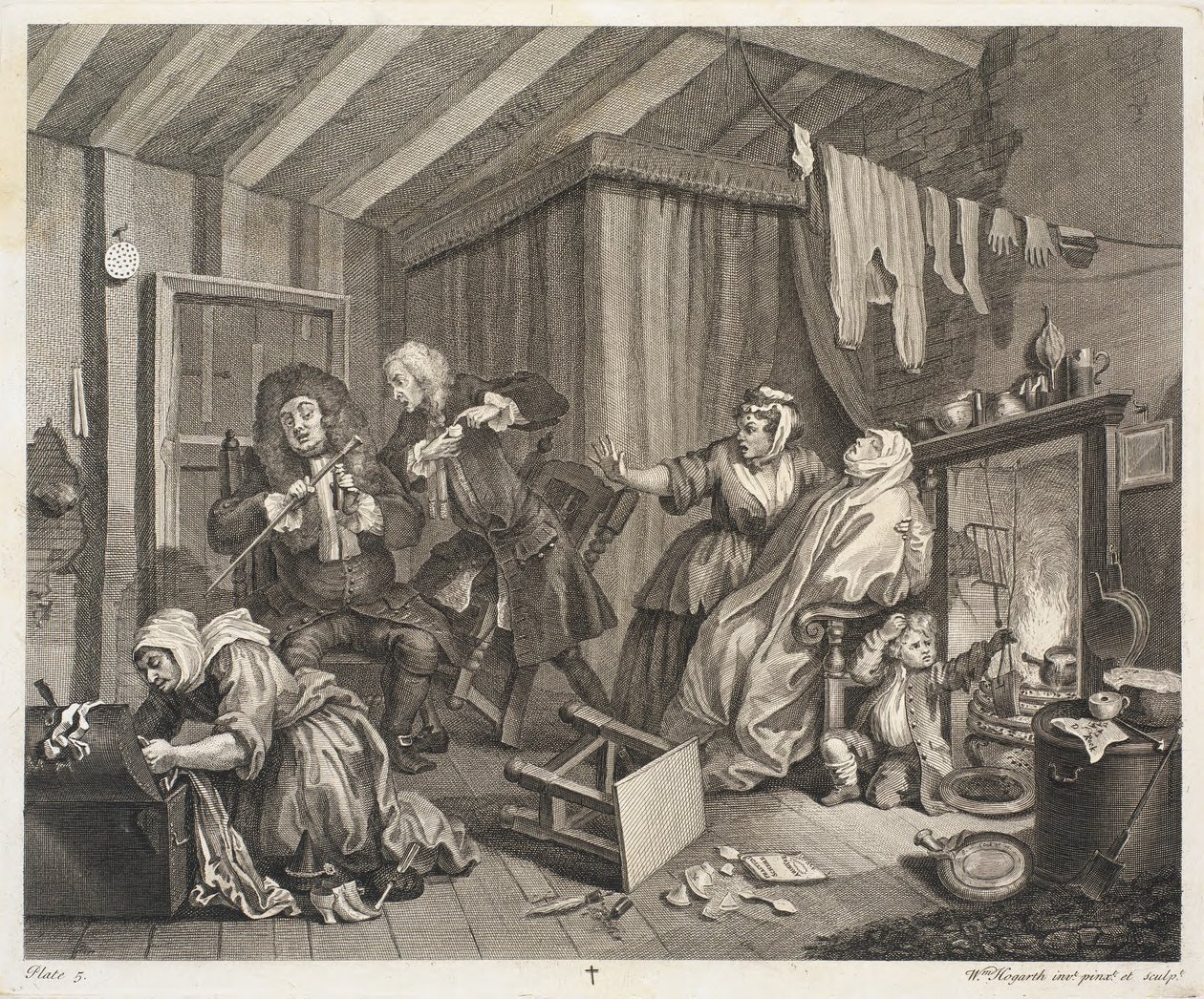 Het leven van een hoer door William Hogarth