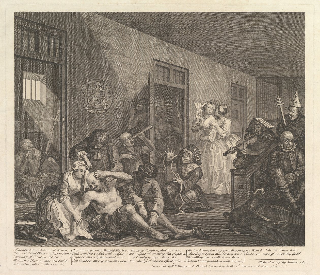 A Rakes Progress, Plaat 8 door William Hogarth